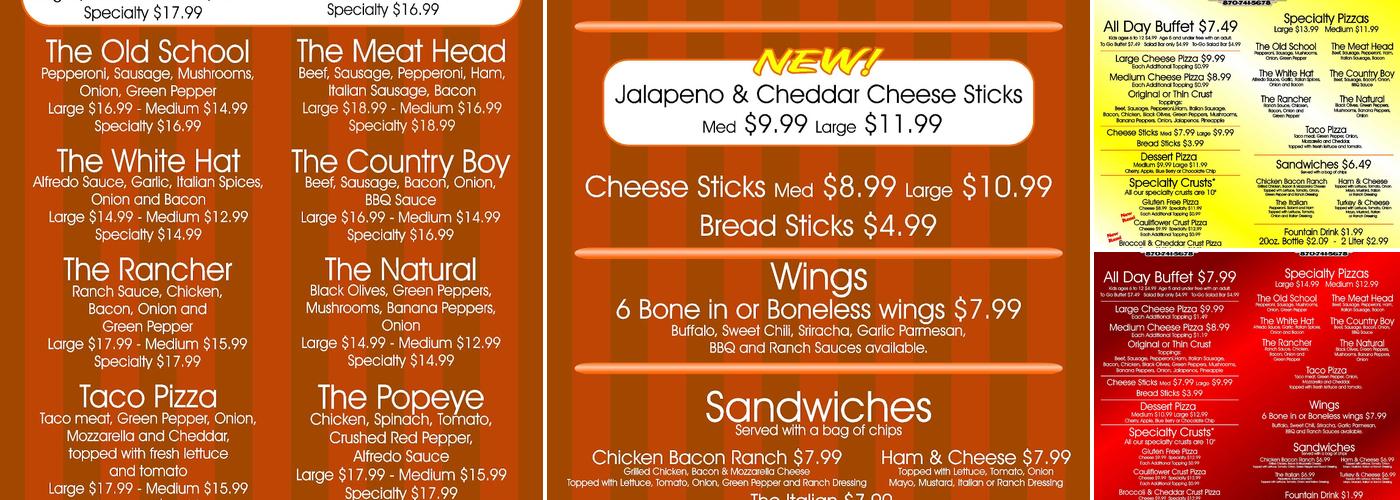 Good Guys Pizza Menu