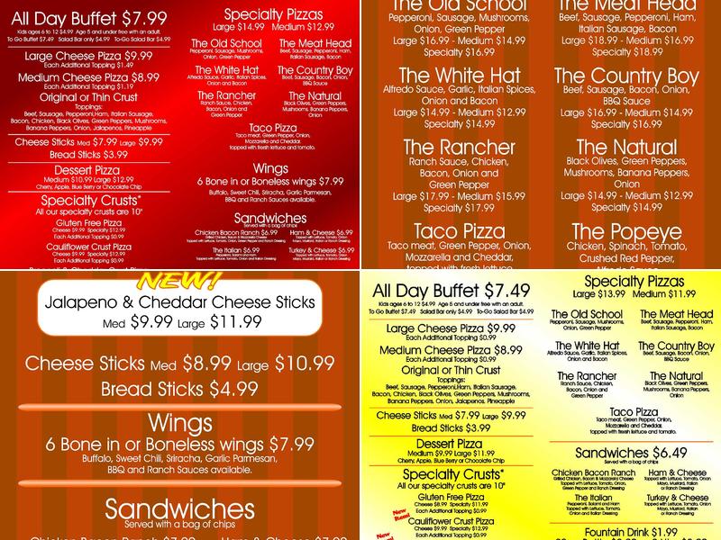 Good Guys Pizza Menu