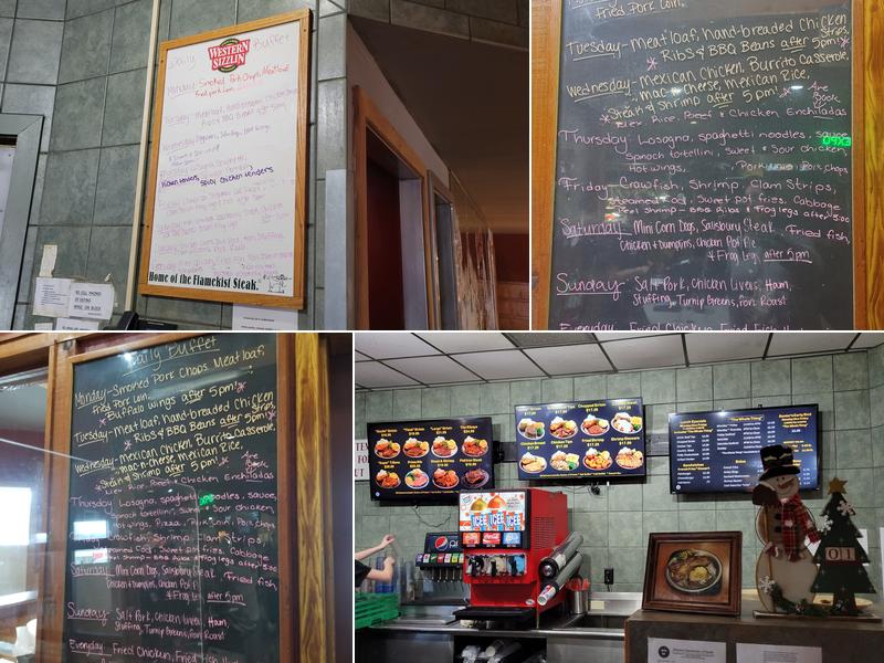 Western Sizzlin Steak House Menu