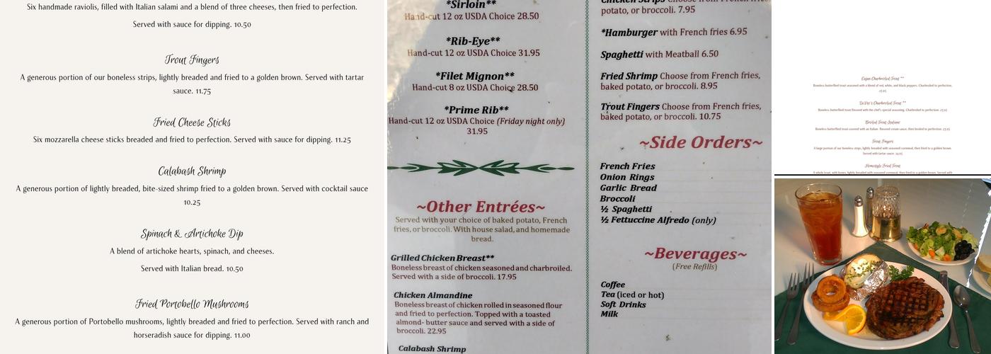 DeVito's Restaurant Menu