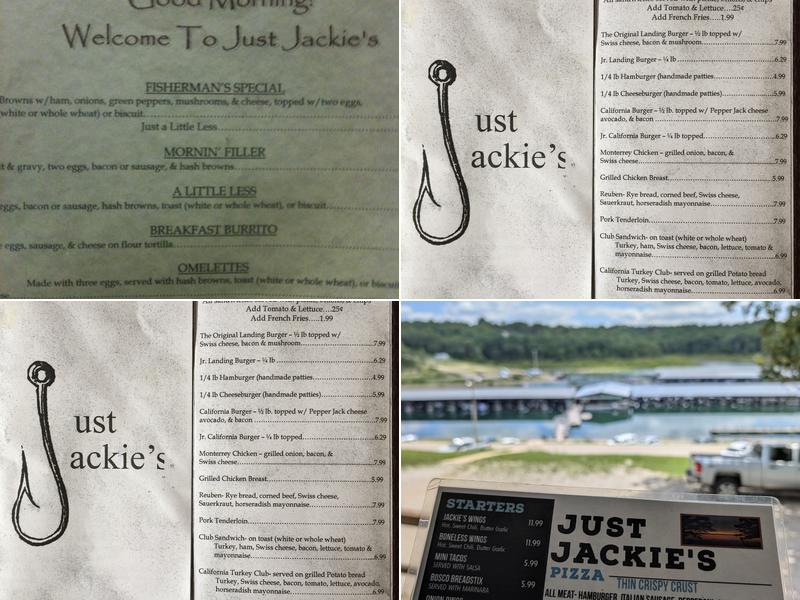 Just Jackie's Restaurant Menu