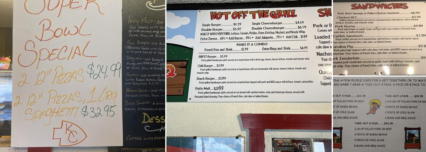 KIM'S BBQ Shack Menu