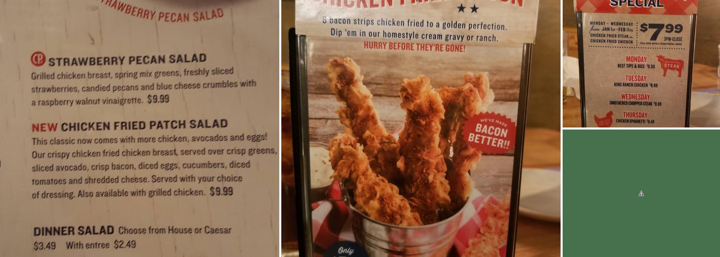 Cotton Patch Cafe Menu