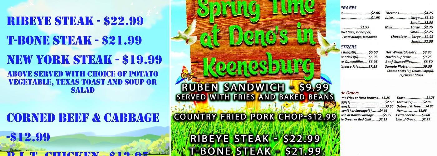 DAR'S DENO'S I-76 RESTAURANT Menu