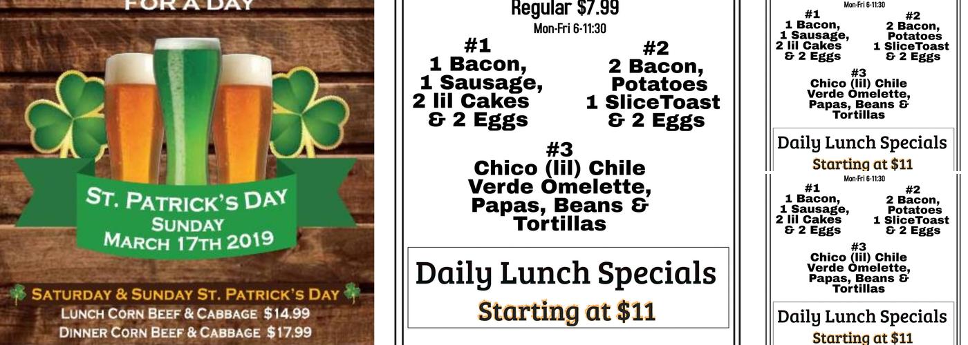 Yosemite Falls Cafe Menu