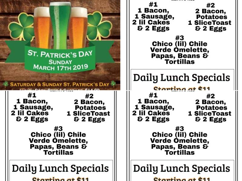 Yosemite Falls Cafe Menu