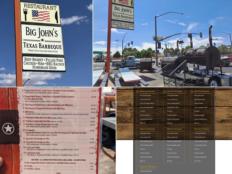 Big John's Texas BBQ Menu