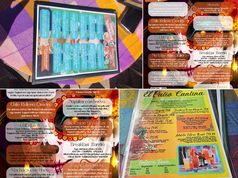 El Patio Mexican Restaurant Menu