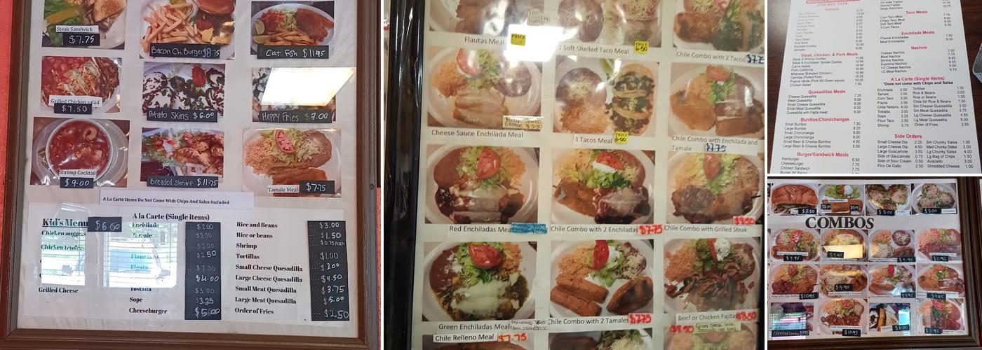 Taqueria Navidad Menu