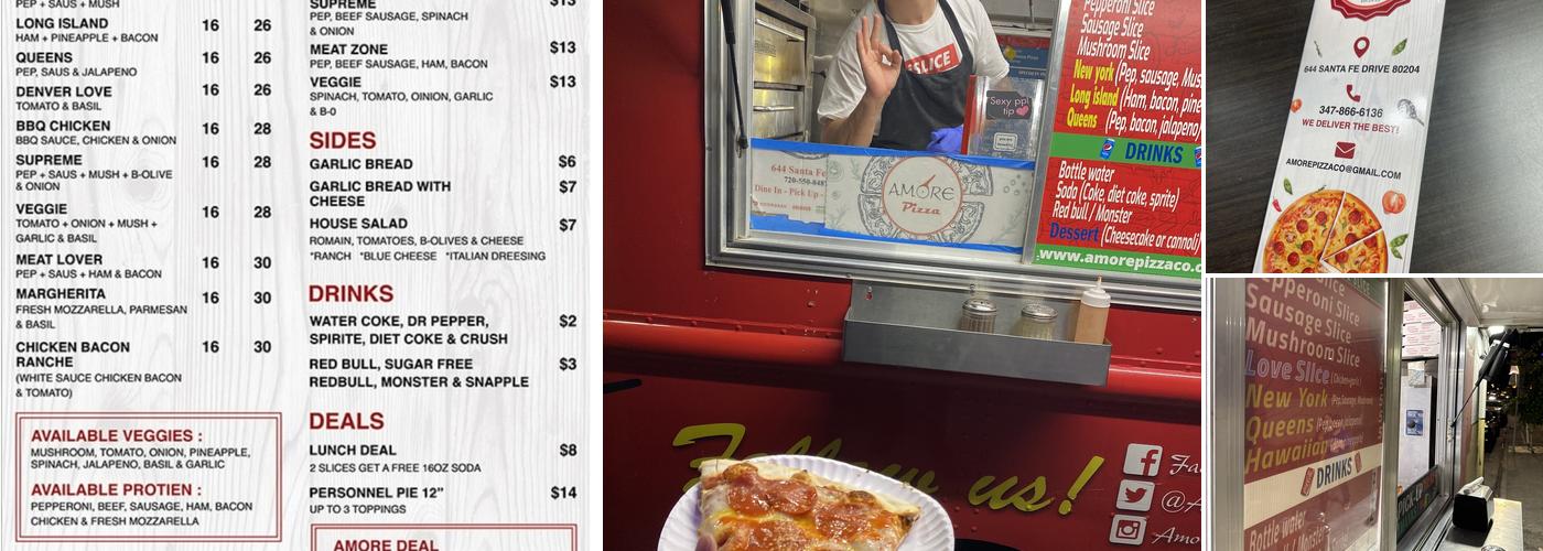 Amore Pizza Menu
