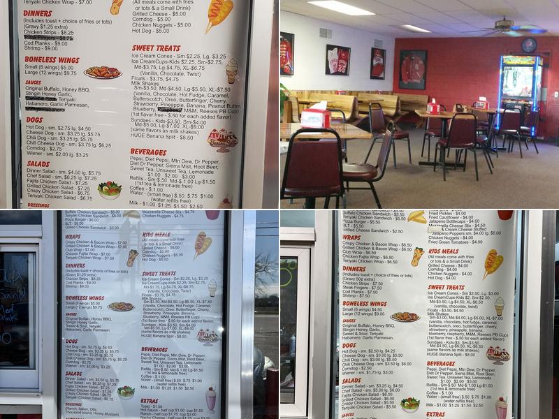 Jim's Drive In Menu