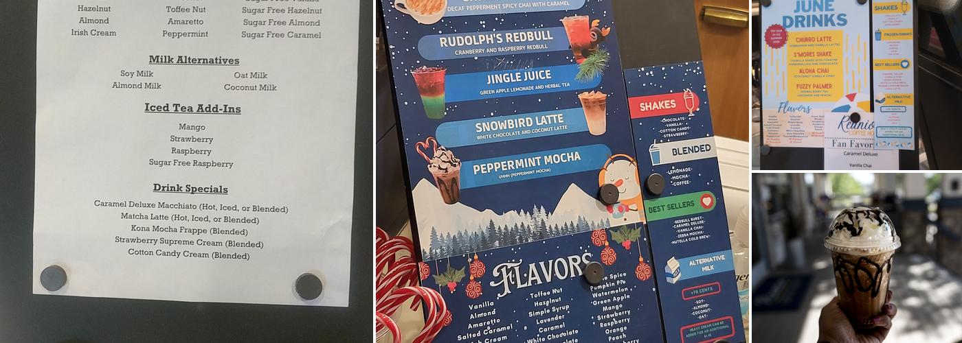 Reunion Coffee House Menu