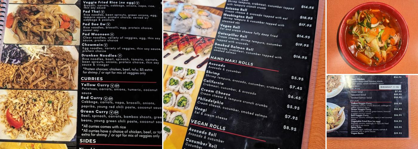 Dara Thai Express Menu