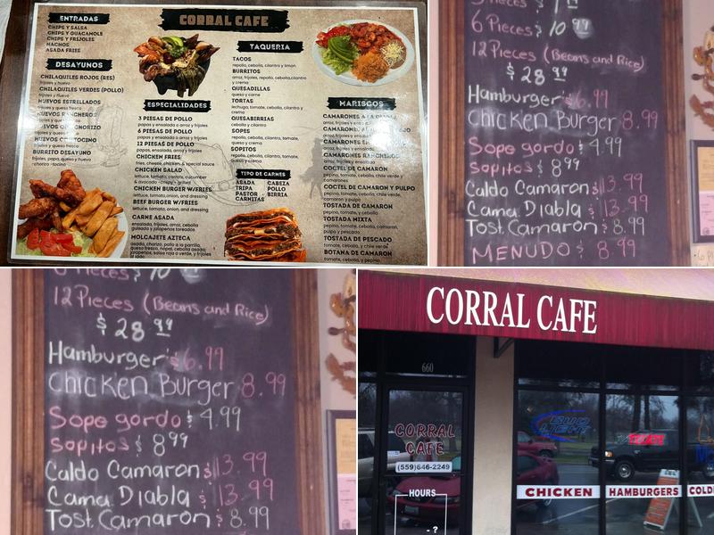Corral Cafe Menu