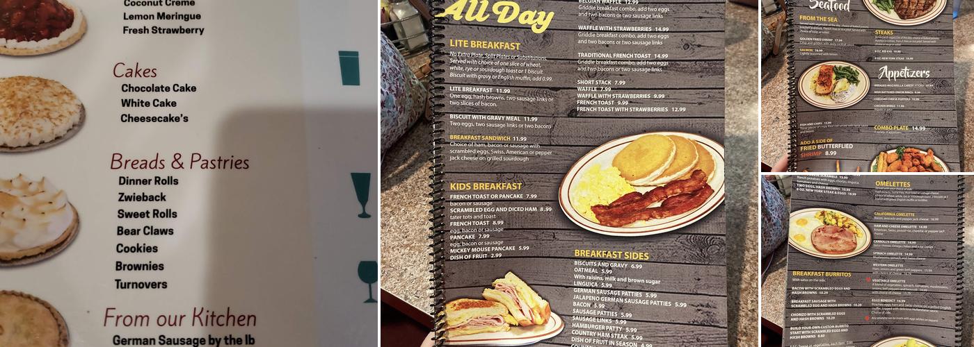 Mainstreet Cafe Menu