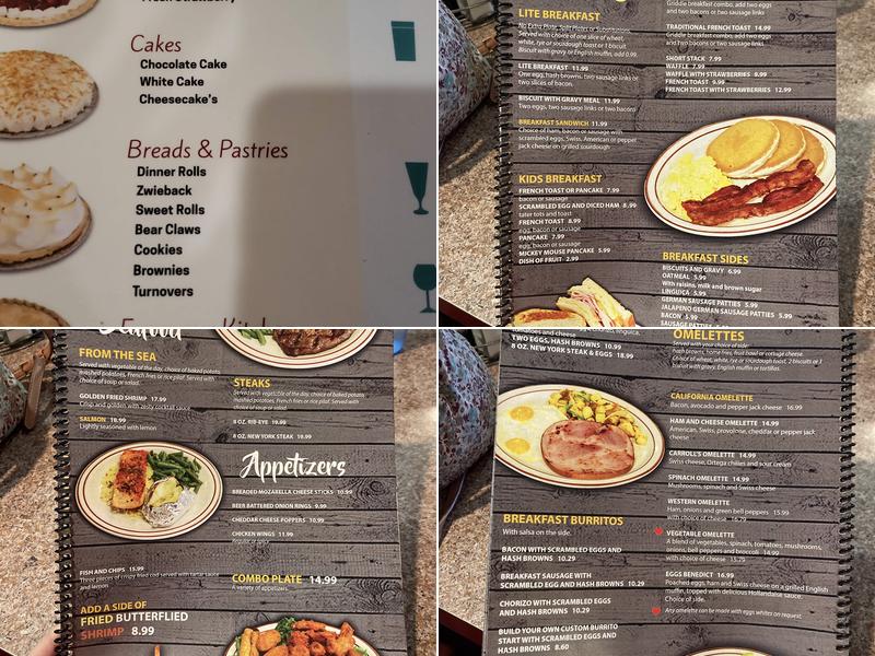 Mainstreet Cafe Menu