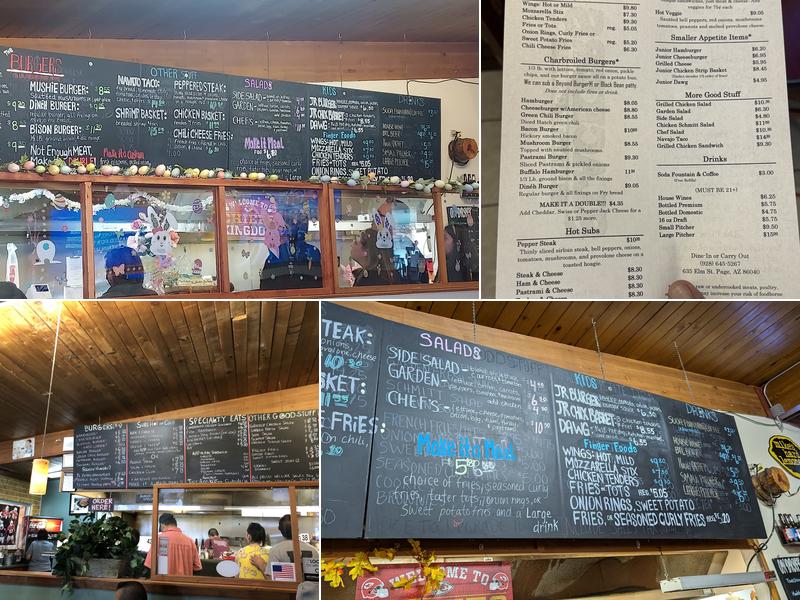 Slackers Menu