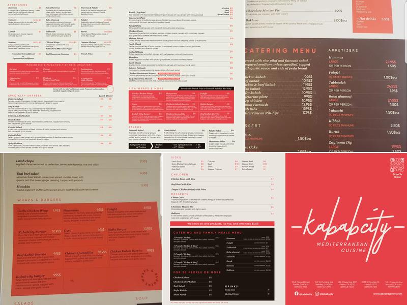 Kabab City Menu