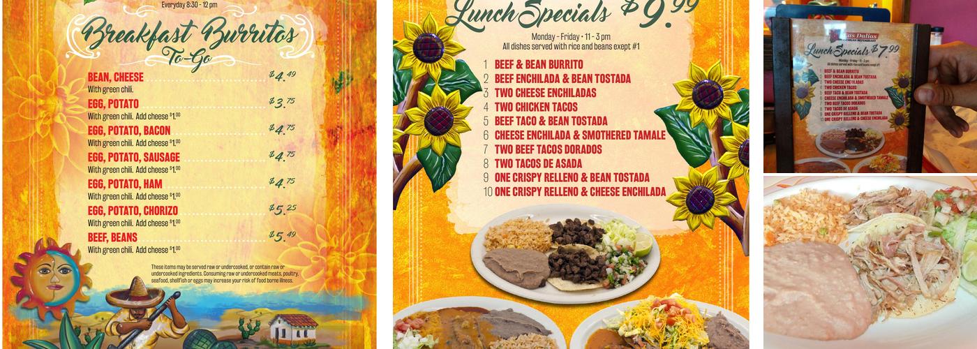 Las Dalias Menu