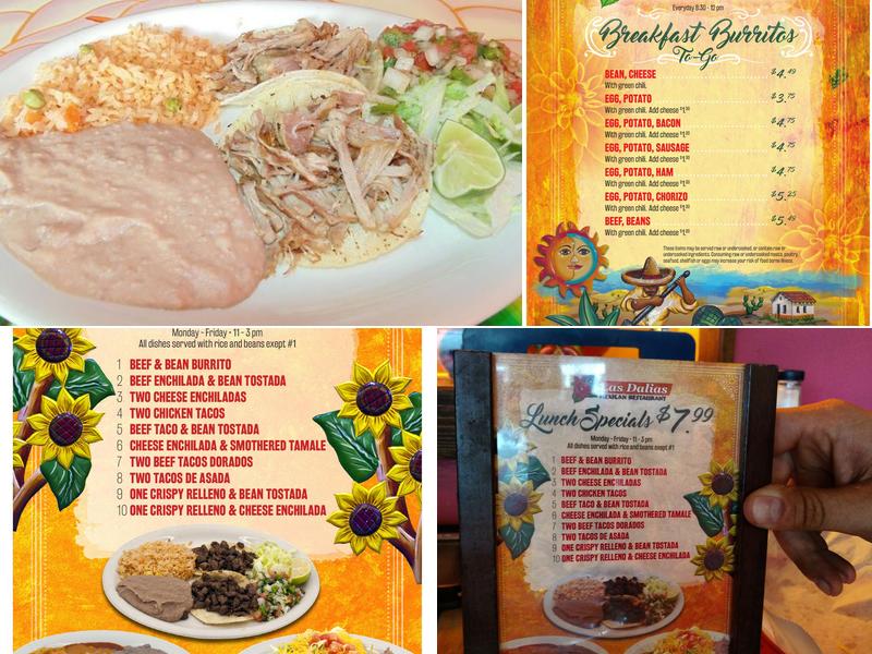 Las Dalias Menu