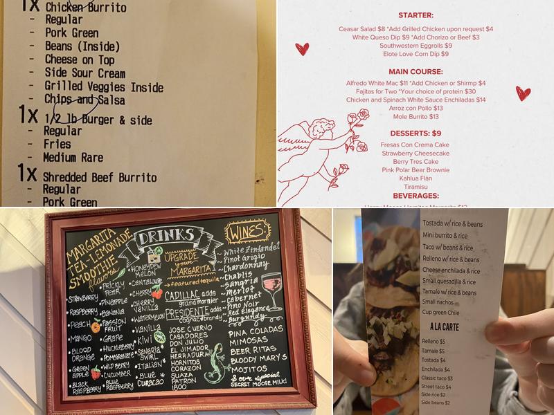 Moose Hill Cantina and Catering Menu