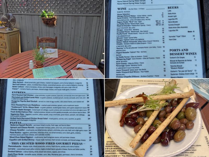 Café Rustica Menu