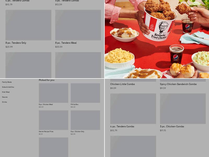 KFC Menu