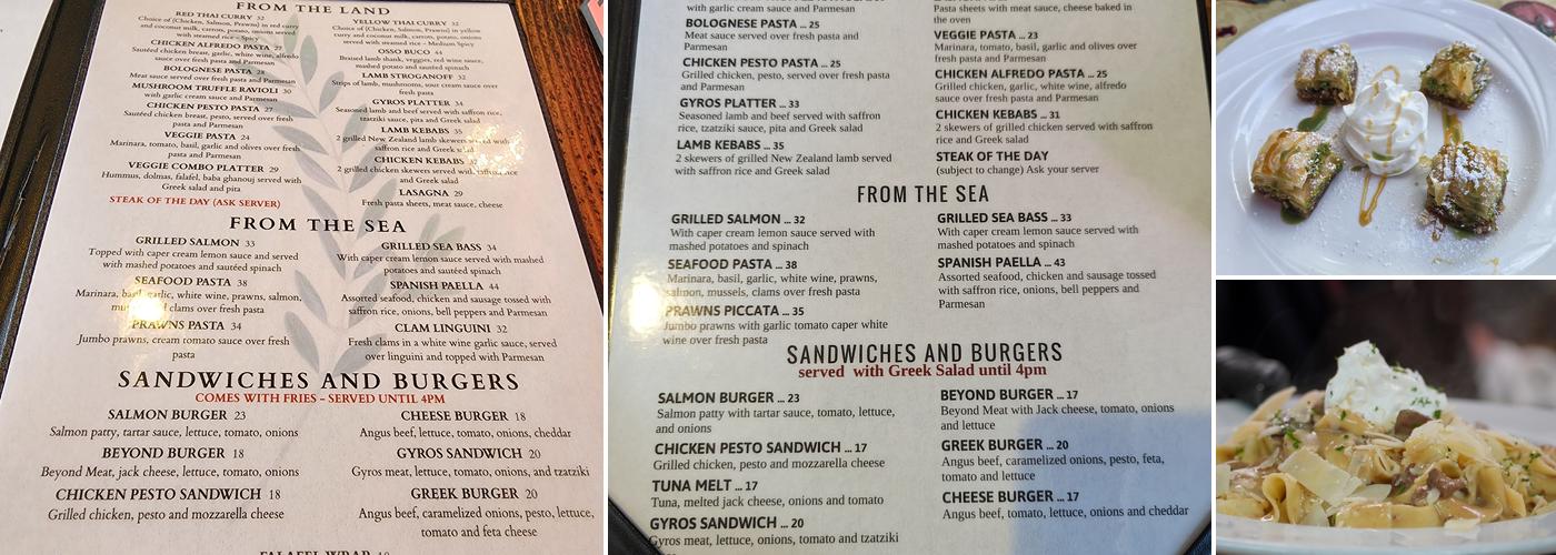 Treehouse Café Menu