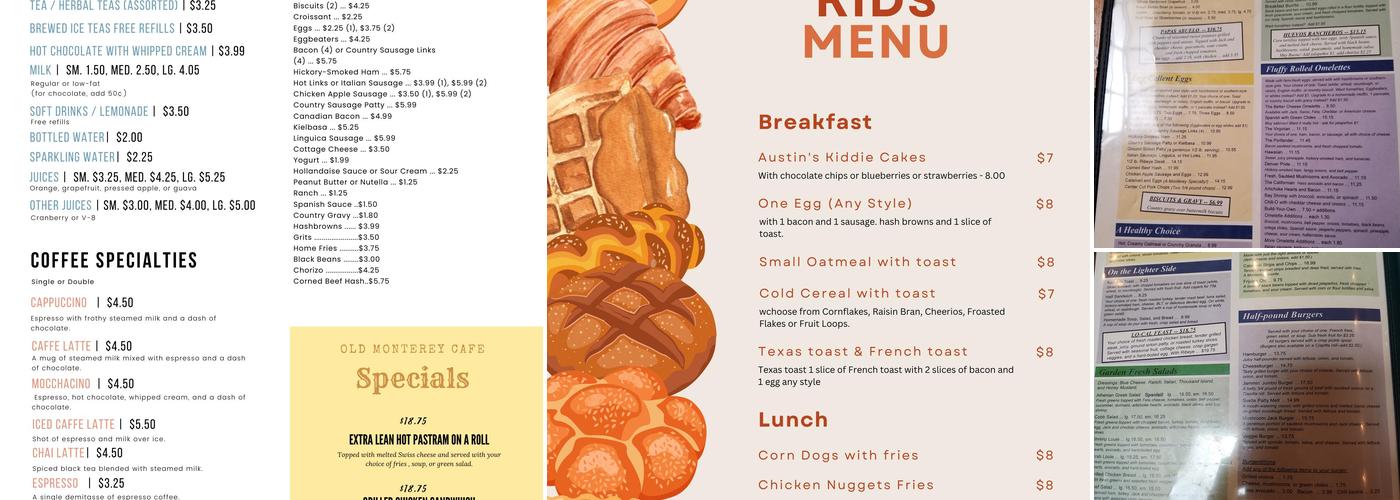 Old Monterey Café Menu