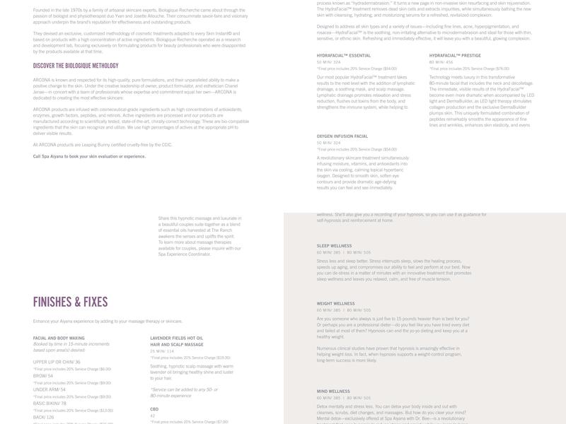 River Ranch Café Menu