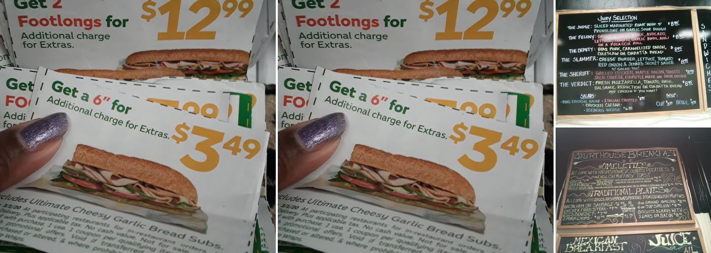 Courthouse Cafe Menu