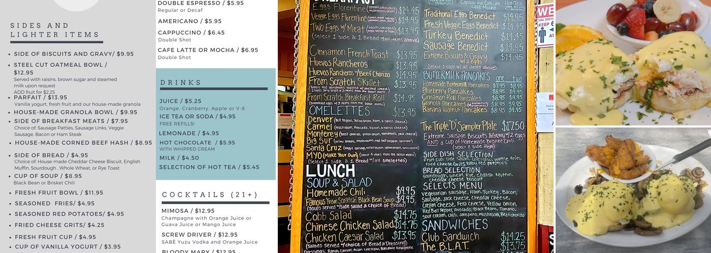 From Scratch Restaurant Menu