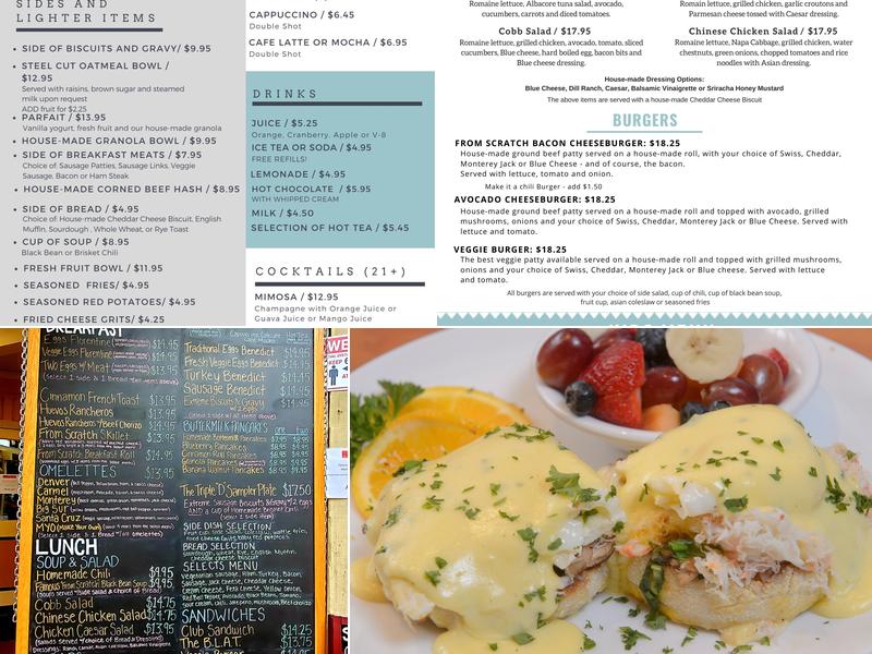 From Scratch Restaurant Menu