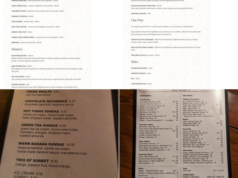 Flying Fish Grill Menu