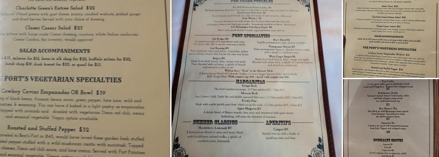 The Fort Menu