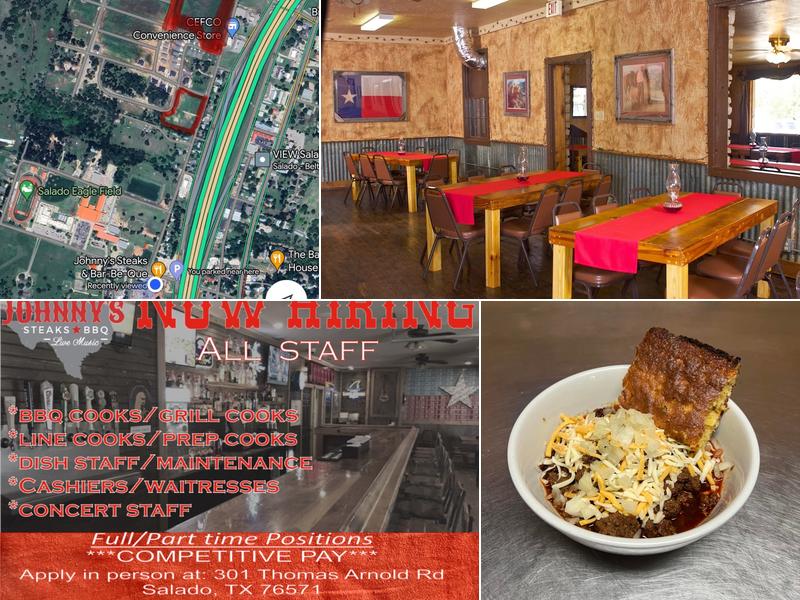 Johnny's Steaks & Bar-Be-Que 301 Thomas Arnold Rd, Salado