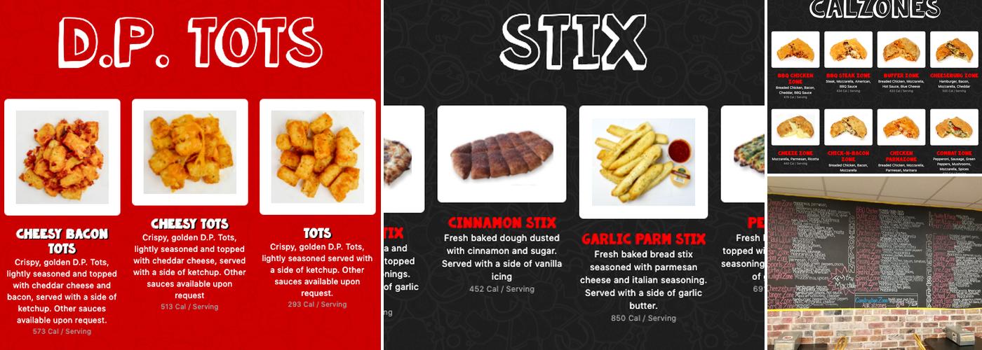 D.P. Dough Menu