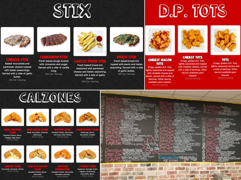 D.P. Dough Menu