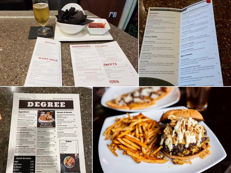 Degree Brewpub Menu