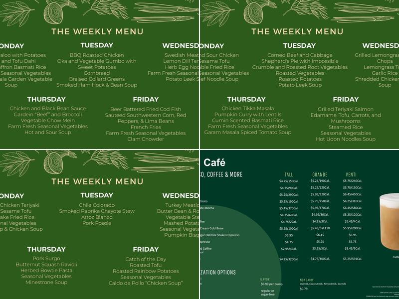 Med Café Menu