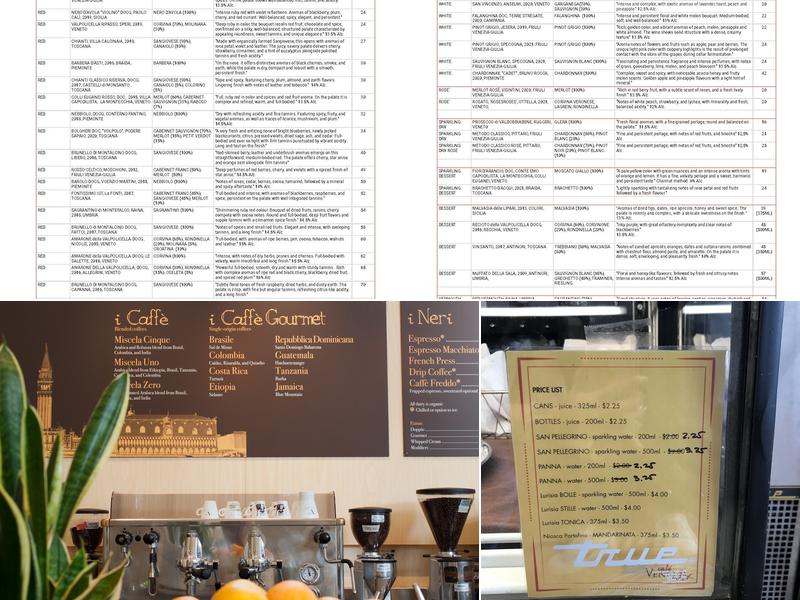Cafe Venetia - Train Station Menu