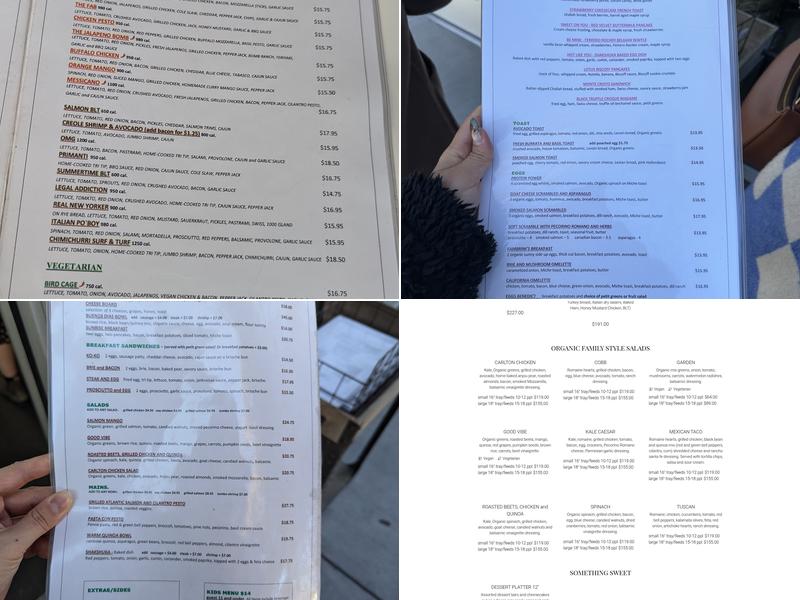 Fambrini’s Cafe Menu