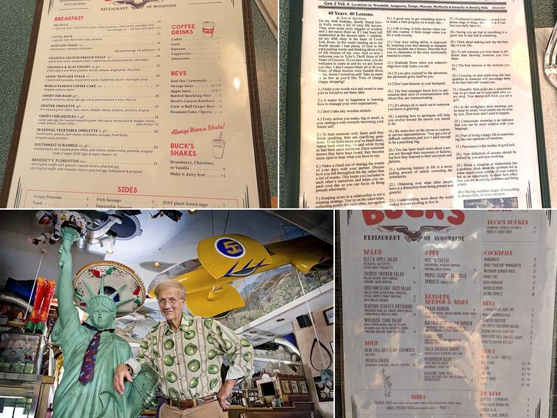 Buck’s Restaurant Menu