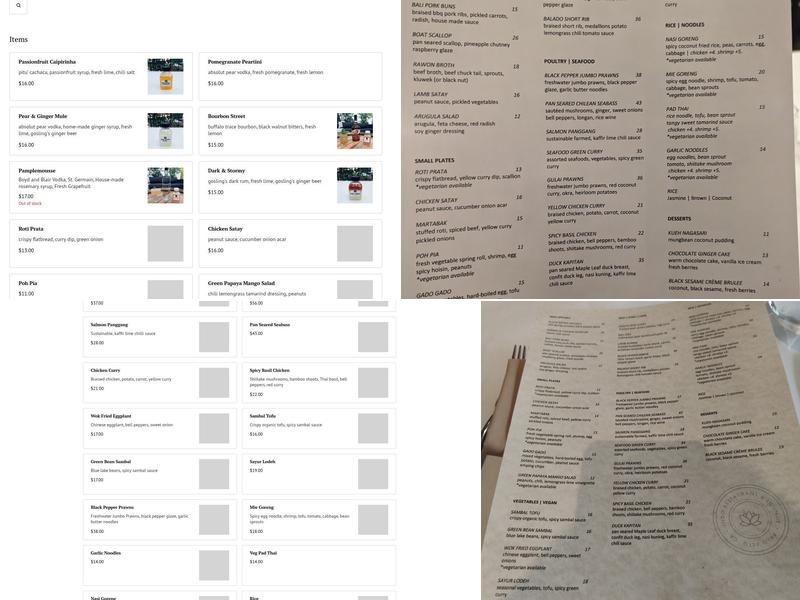 INDO Restaurant & Lounge Menu