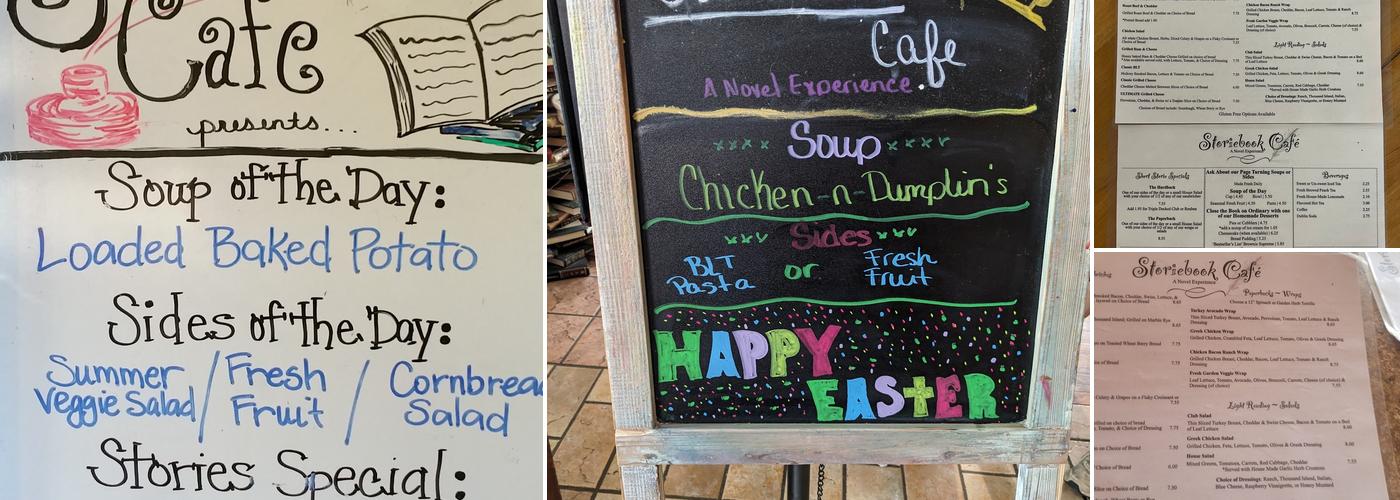 Storiebook Cafe Menu