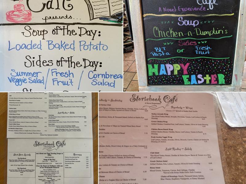 Storiebook Cafe Menu