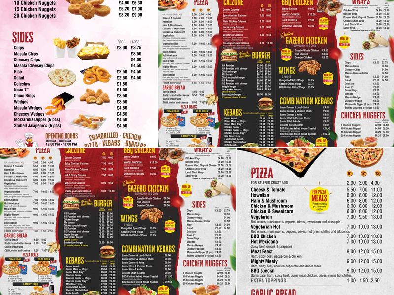 BBQ Chicken Menu