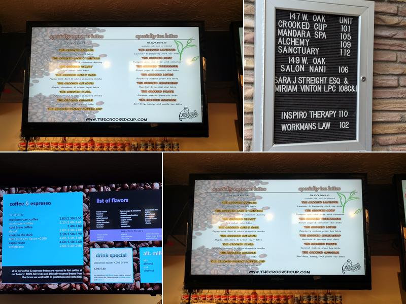 The Crooked Cup - Old Town Menu