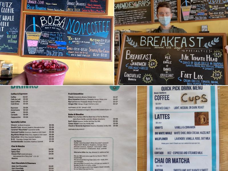 Cups Community Coffee - Dine In, Patio and Take out Menu