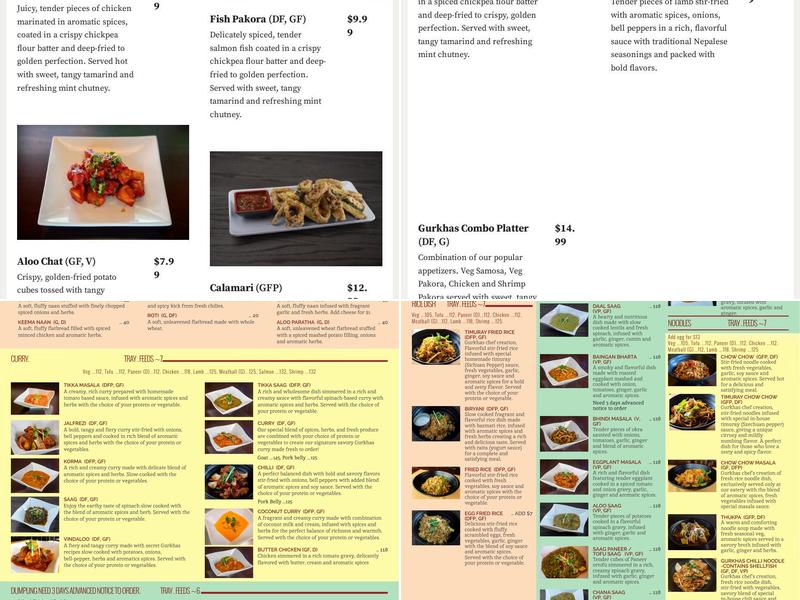 Gurkhas Restaurant Menu